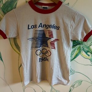 Levi's Kids Cream and Red Los Angeles 1984 Tee